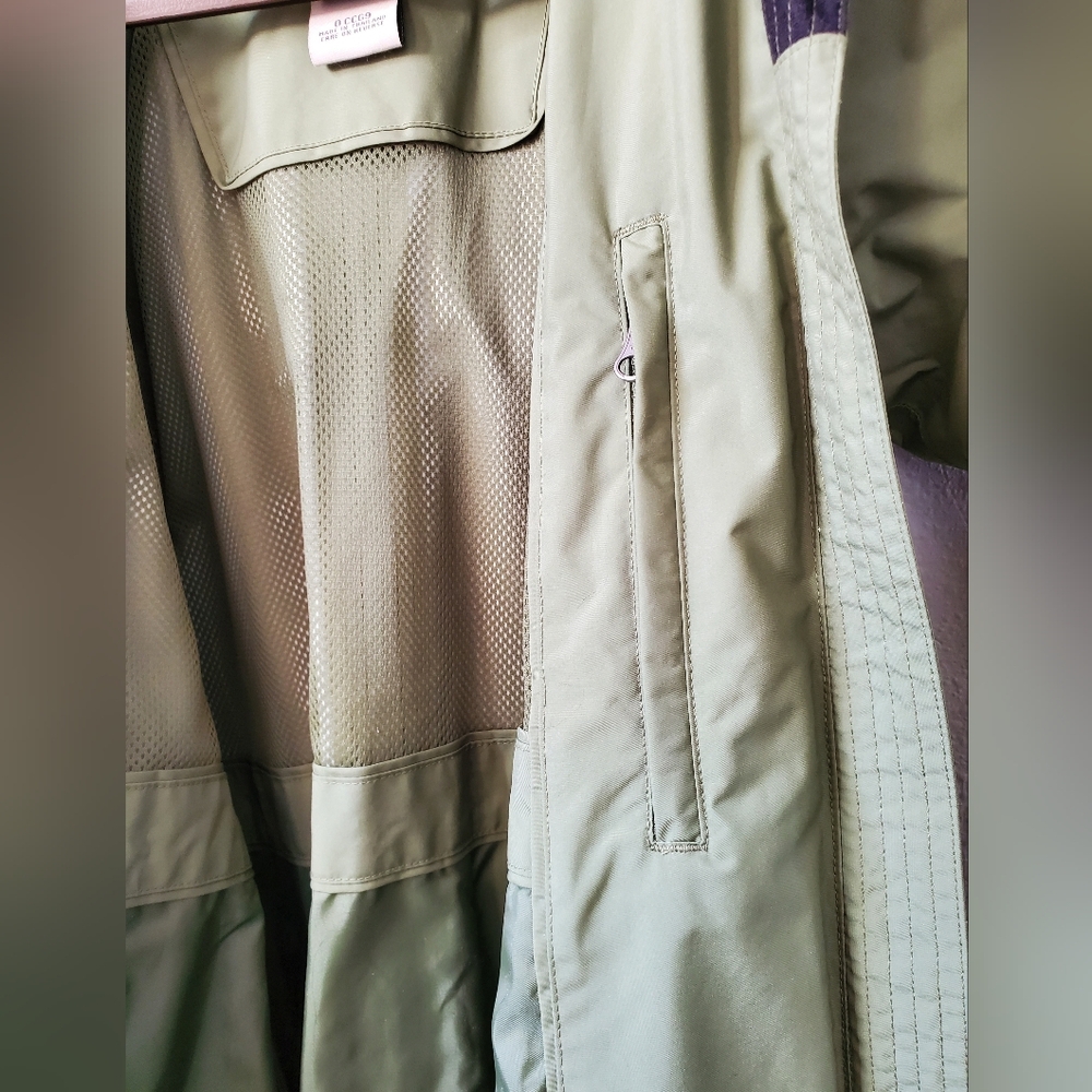 Vintage L.L.BEAN Classic Duster Rain Trench Coat **Detachable Hood - Picture 9 of 16